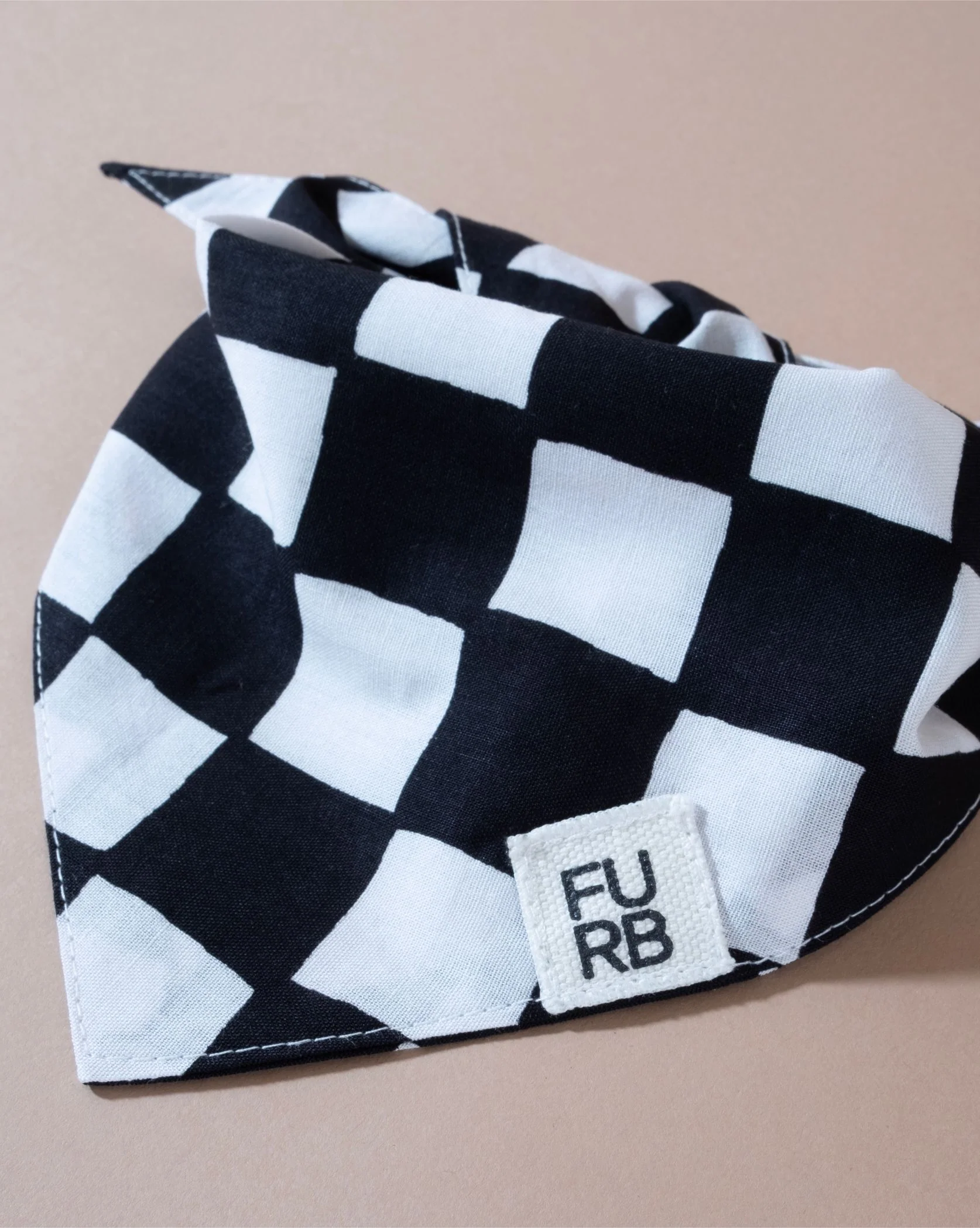 Make a Move Black Check Bandana - Image 3