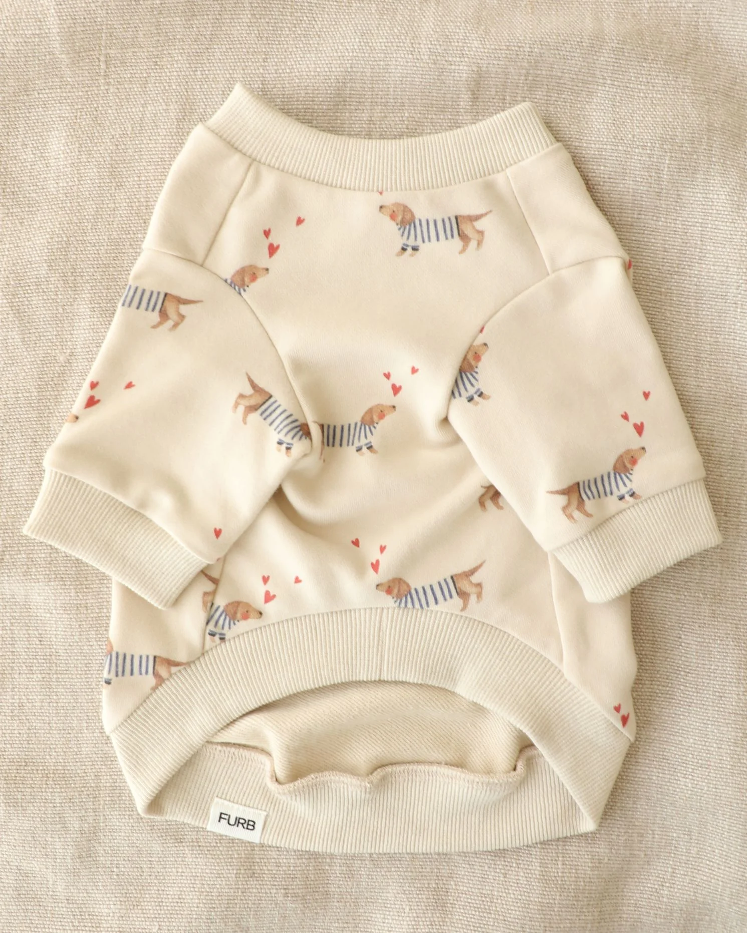 Frankie Dachshund Print Dog Sweatshirt - Image 2