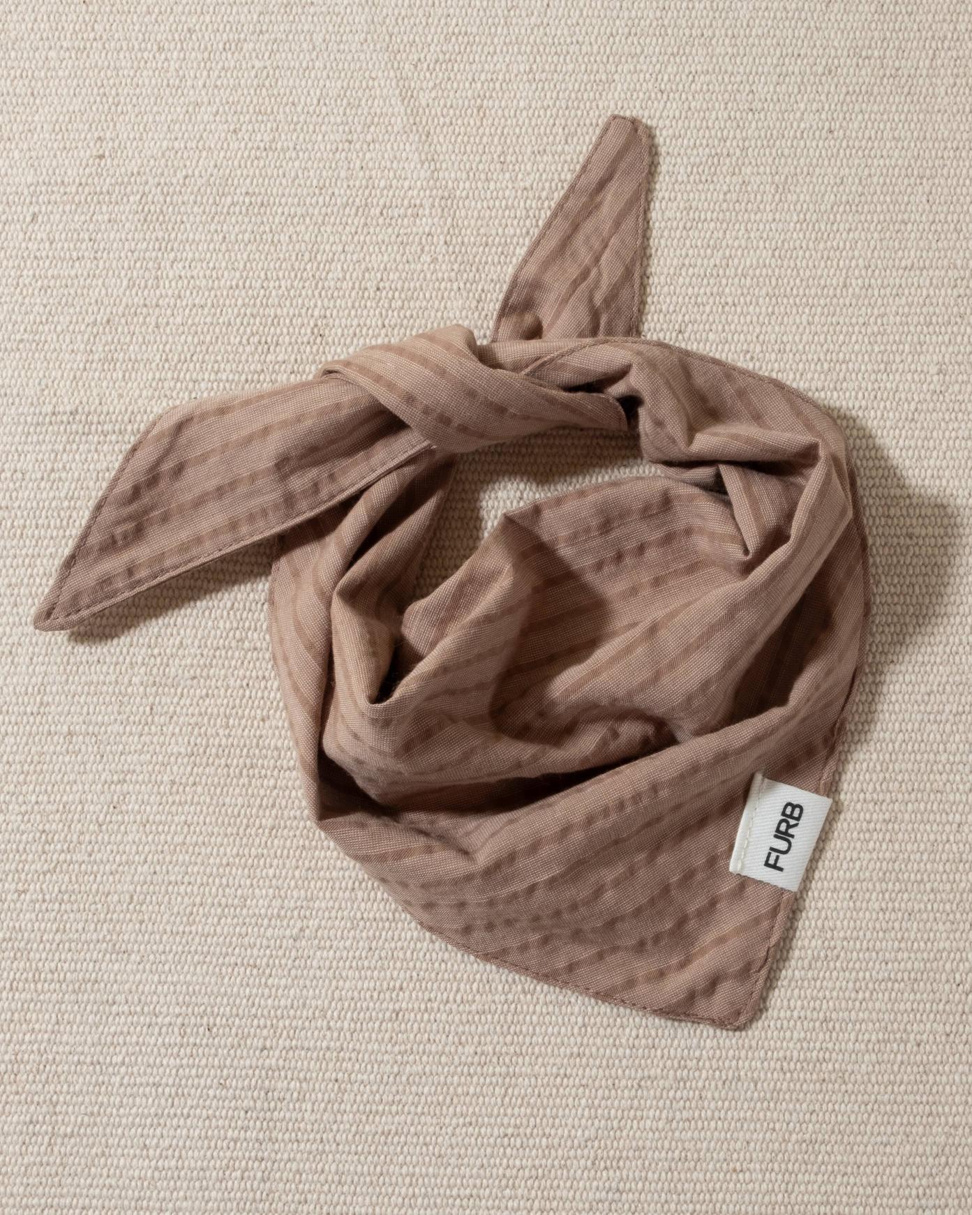 Only the Best Bandana in Nutmeg Stripe