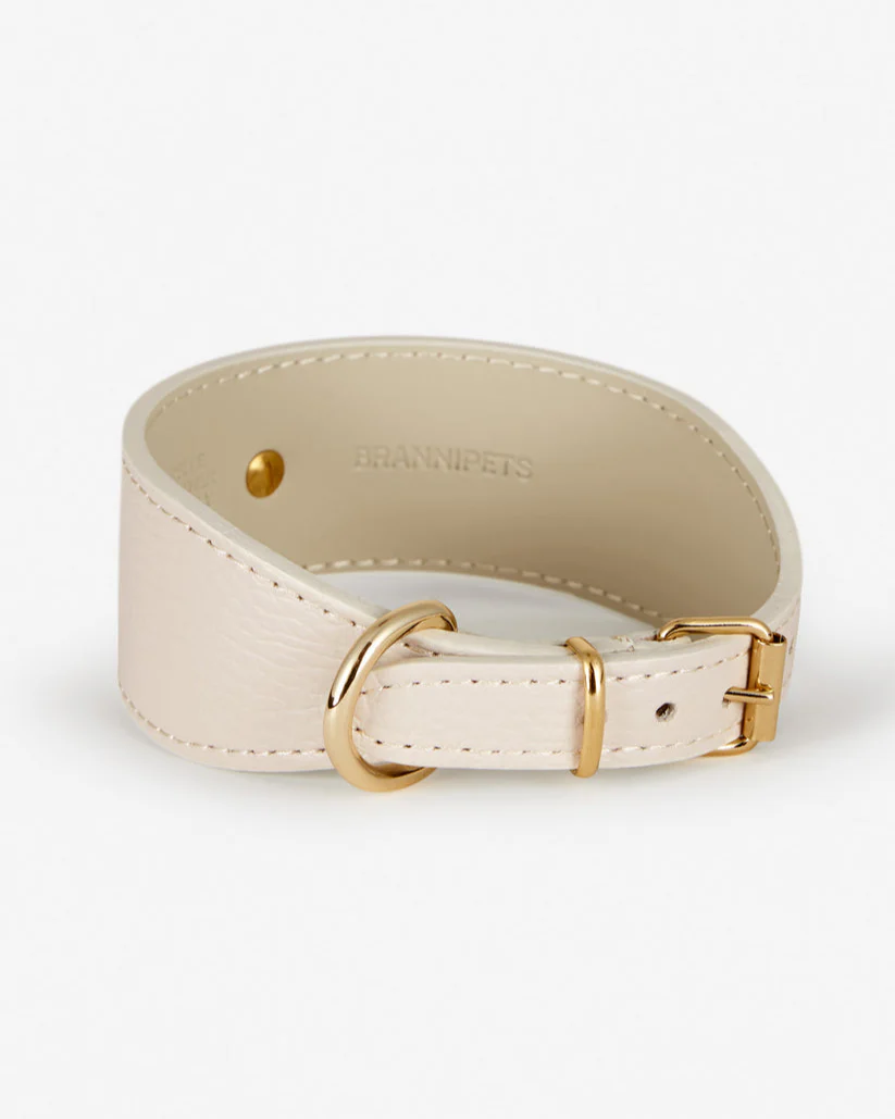 Roma Leather Collar in Ivory - Image 3