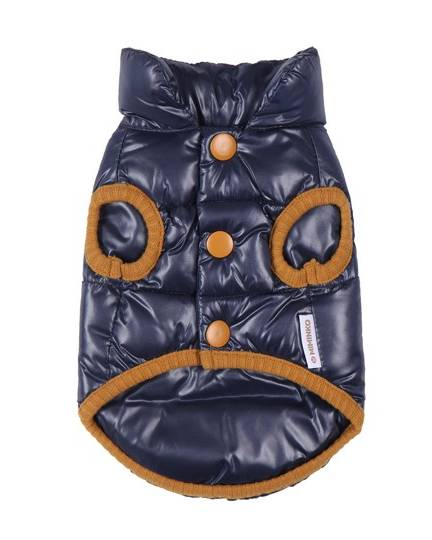 On Cloud Nine Navy + Tan Puffer Vest