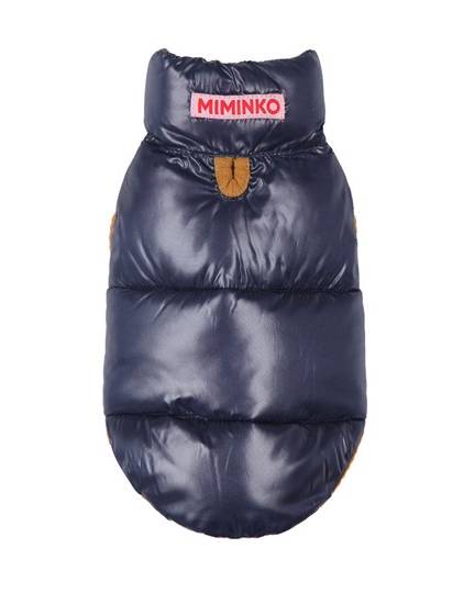On Cloud Nine Navy + Tan Puffer Vest - Image 3
