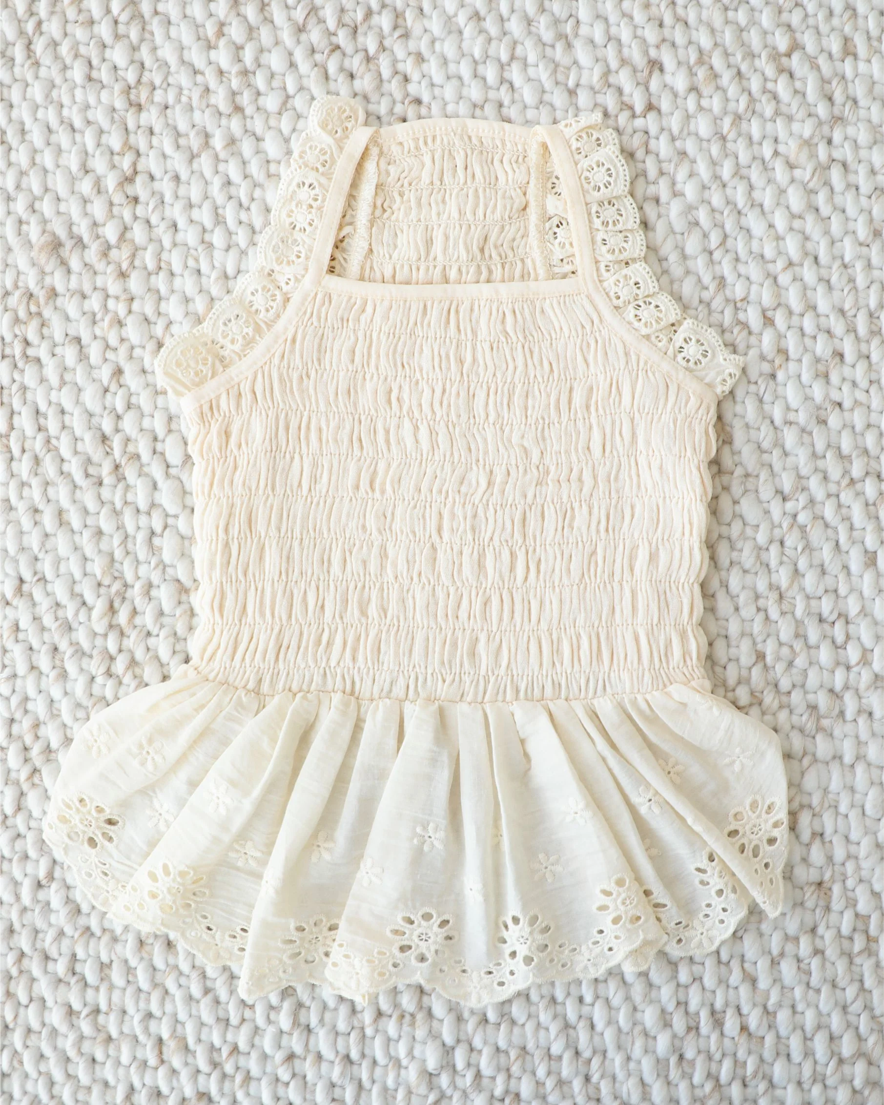 Milk + Honey Eyelet Smocked Dress - Image 2