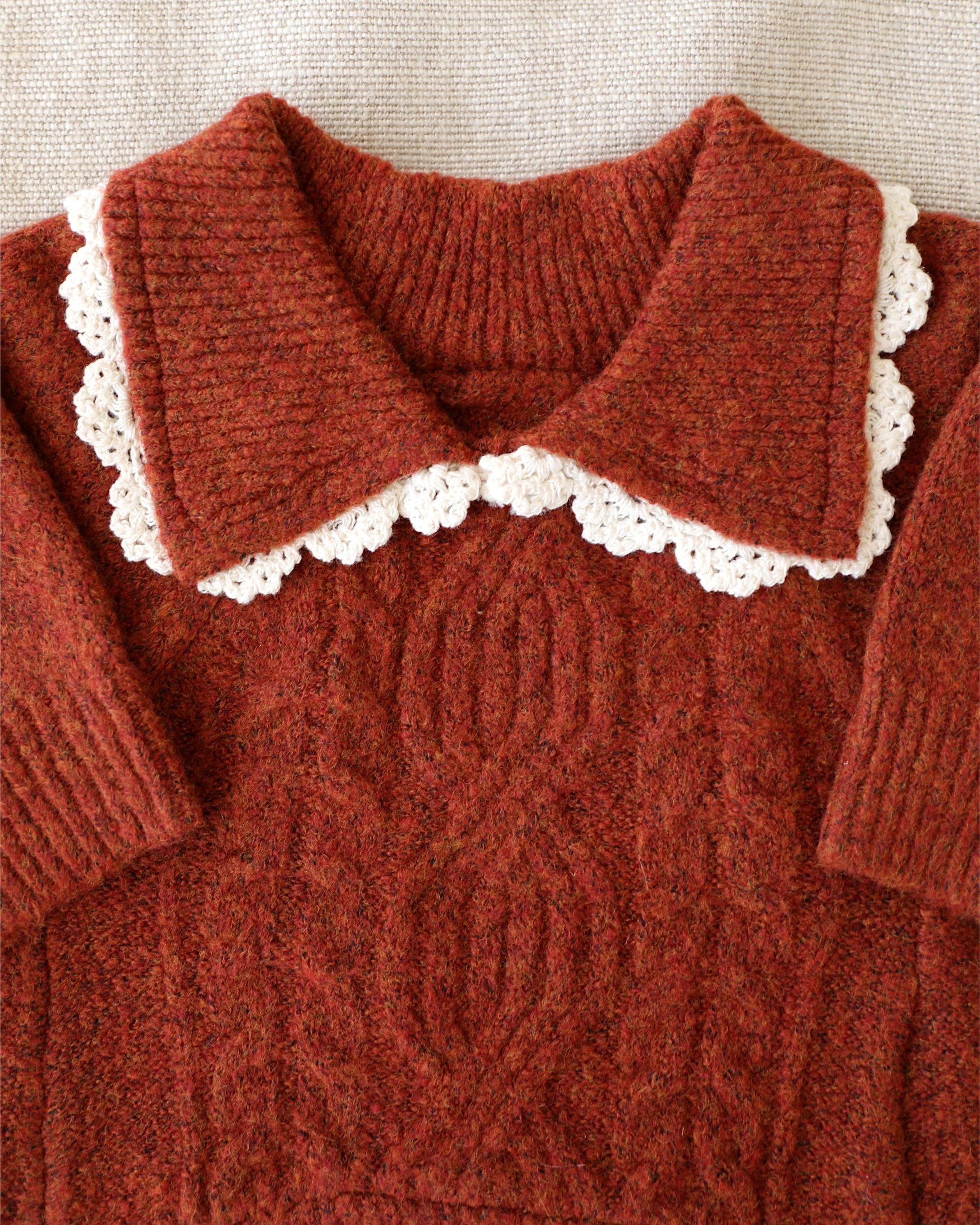 Tea Time Spice Cable Knit Dog Sweater - Image 3