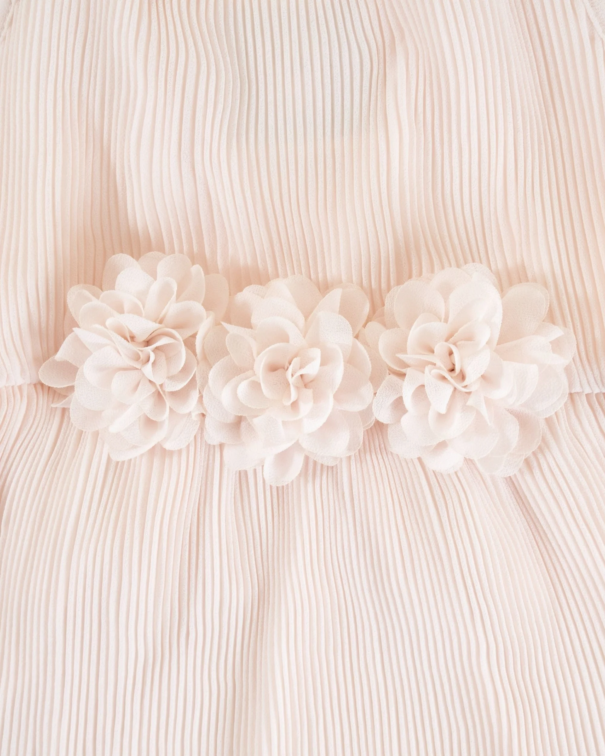 Love Story Petal Pink Pleated Chiffon Dress - Image 3