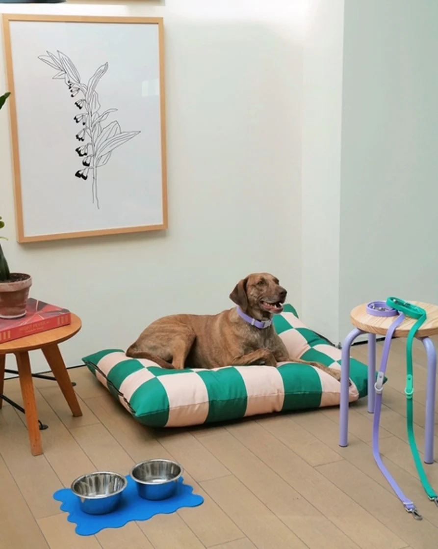 Goalgetter Green + White Check Dog Bed - Image 9