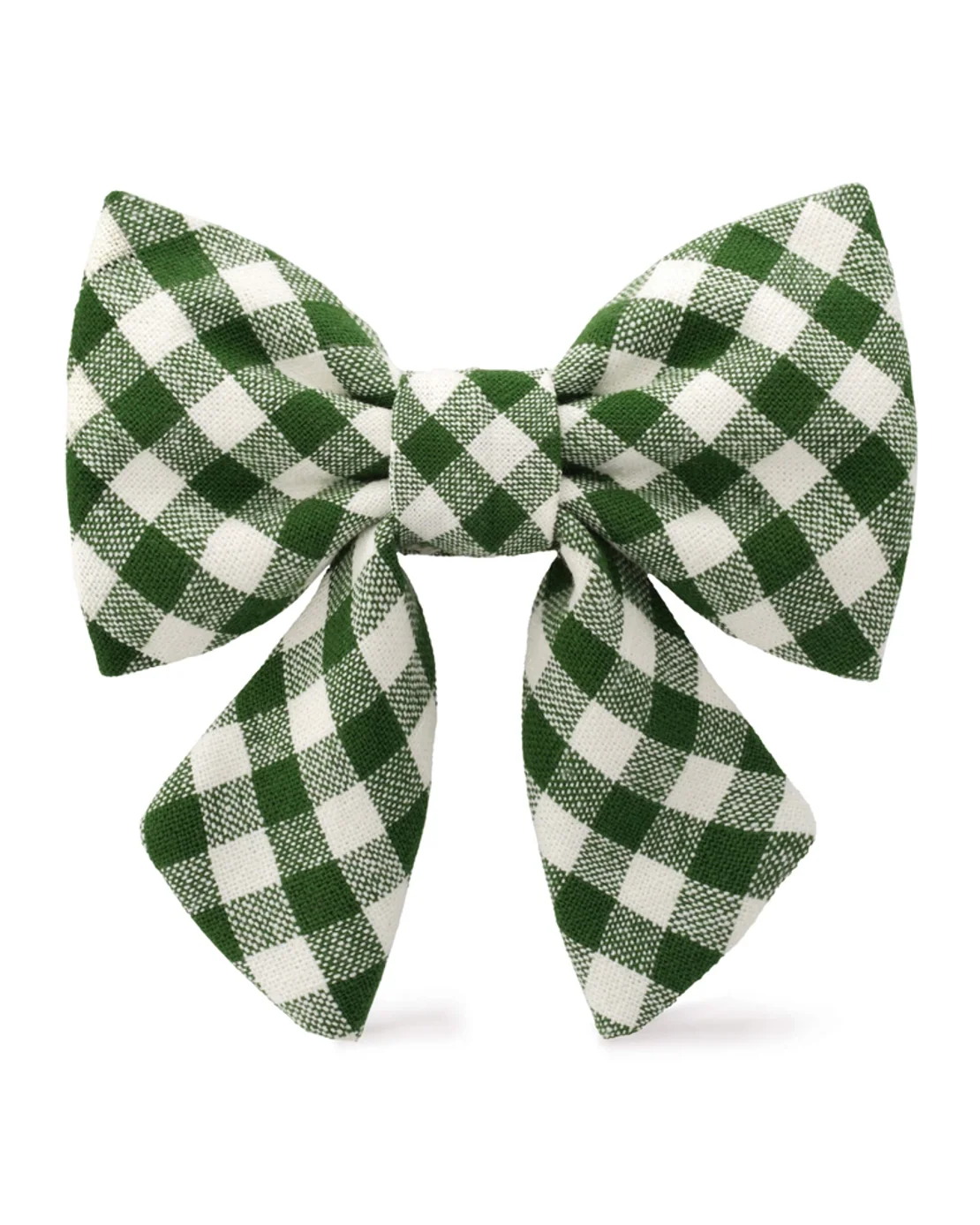 Paw Party Green Gingham Lady Bow - Image 2