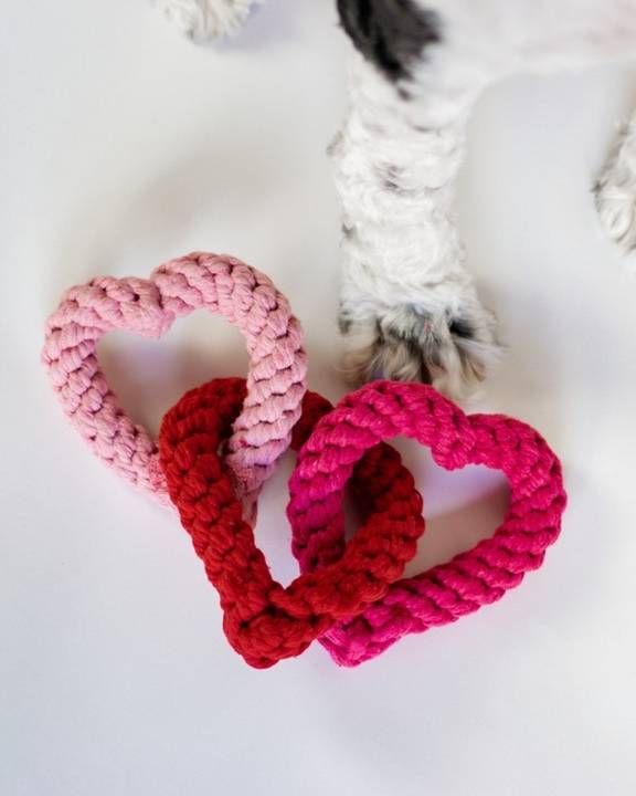 Heartstrings Pink + Red Tug Toy