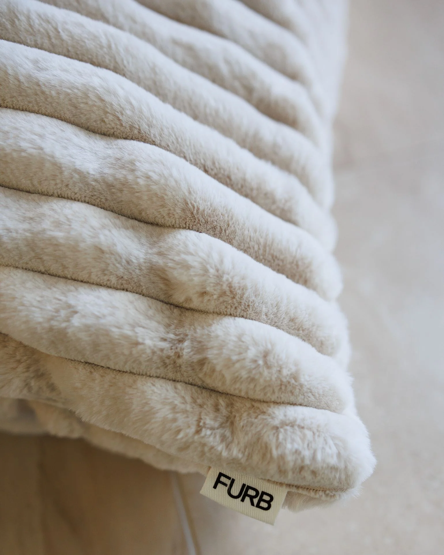 Coronado Ivory Faux Fur Dog Bed