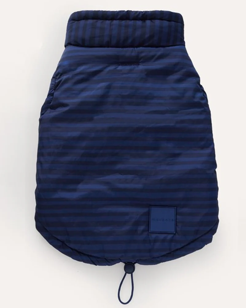 maxbone Striped Easy Fit Jacket in Blue - Image 4