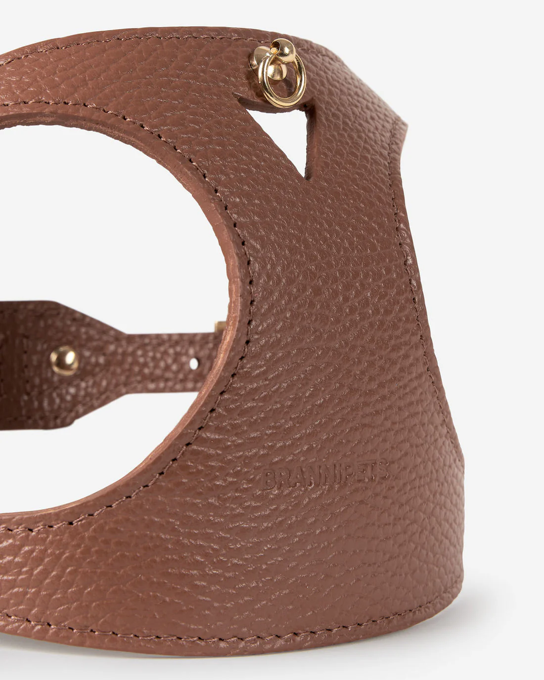 Luca Chocolate Leather Dog Harness - Image 4
