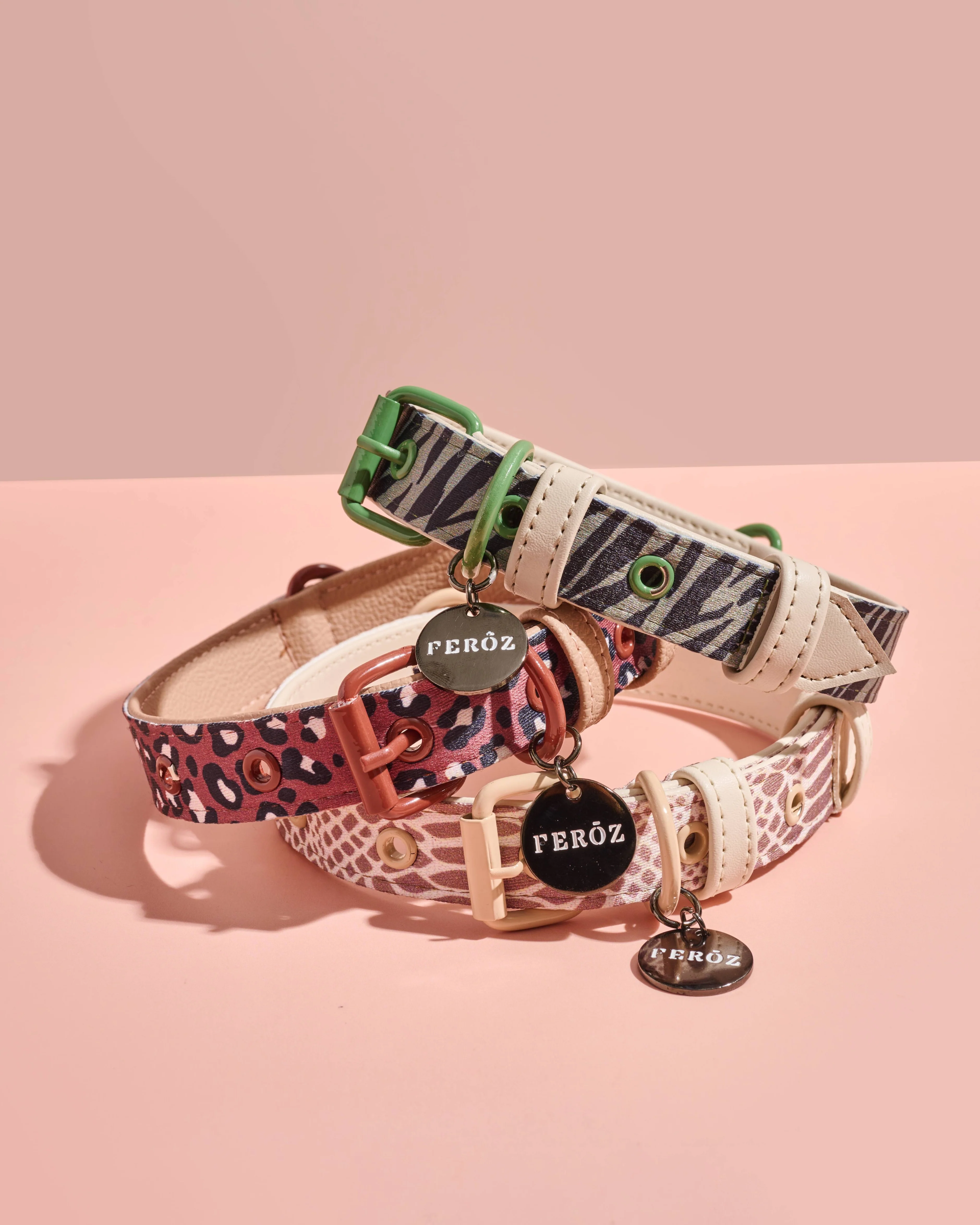 Fierce + Fab Neutral Snake Dog Collar - Image 3