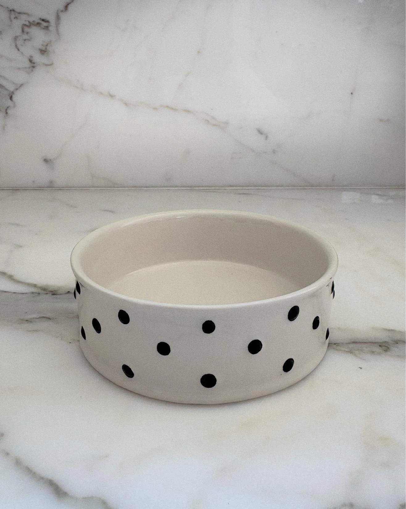 Connect the Dots Polka Dot Dog Bowl - Image 3
