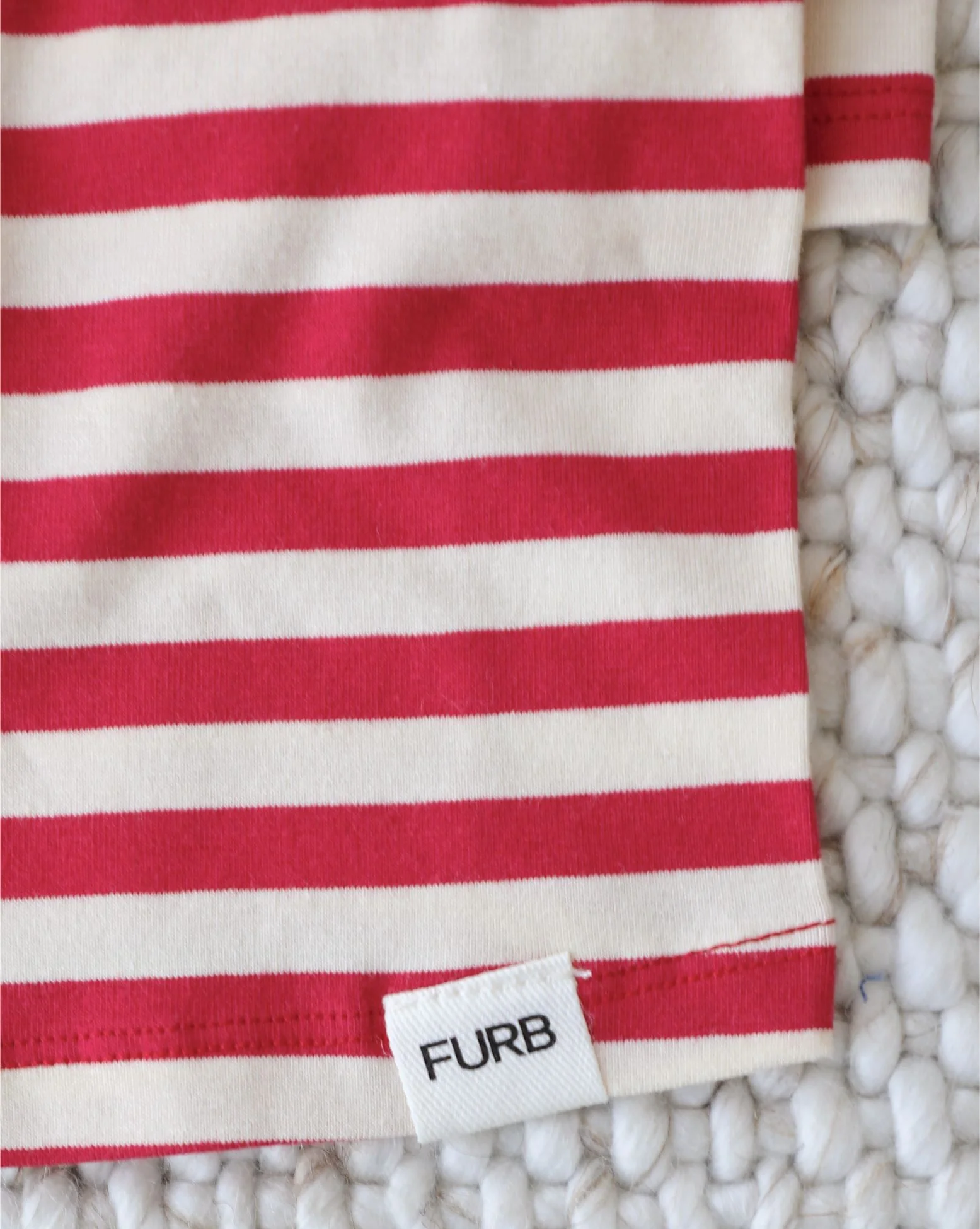 Casual Cutie Red + White Relaxed Dog T-Shirt - Image 5