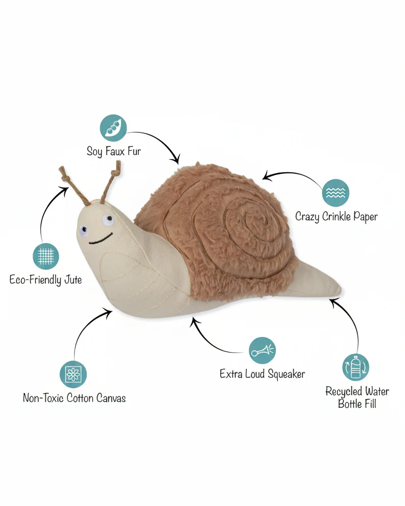 Snail’s Pace Earth Friendly Dog Toy - Image 3